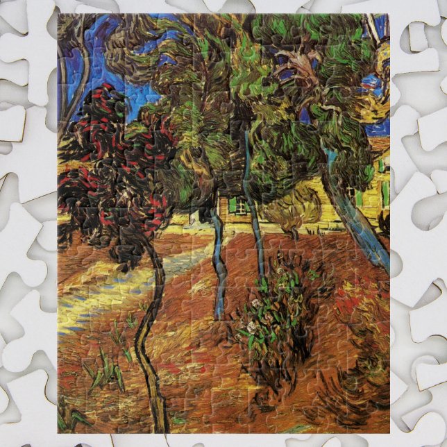 Van Gogh Trees in the Garden, Saint Paul Hospital Jigsaw Puzzle (Creator Uploaded)