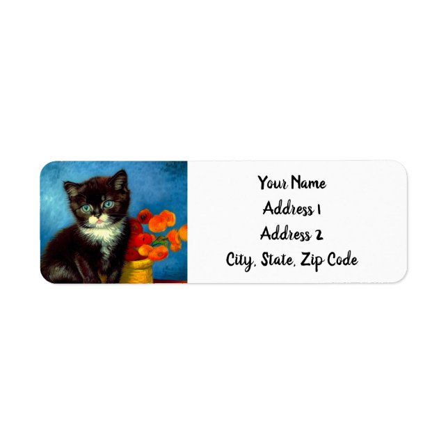 Van Gogh Tuxedo Cat  (Front)