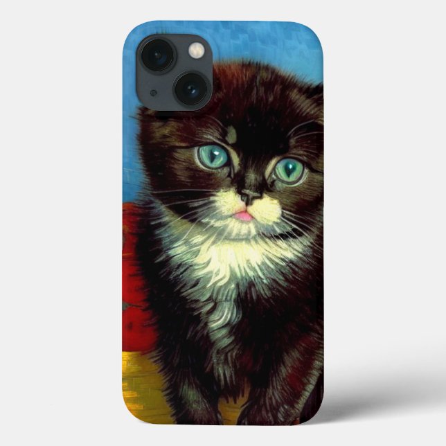 Van Gogh Tuxedo Cat  Case-Mate iPhone Case (Back)