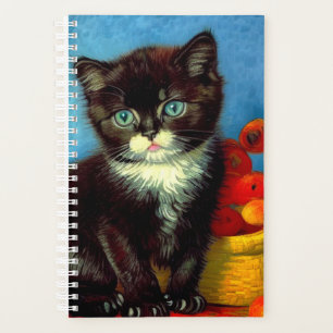 Van Gogh Tuxedo Cat  Planner
