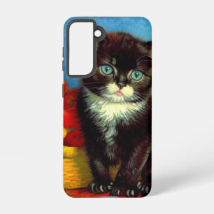 Van Gogh Tuxedo Cat  Samsung Galaxy Case