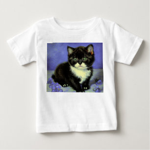 Van Gogh Tuxedo Kitten Baby T-Shirt