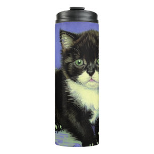 Van Gogh Tuxedo Kitten Thermal Tumbler