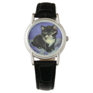Van Gogh Tuxedo Kitten Watch