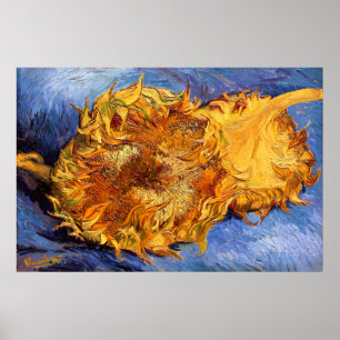 Van Gogh: Two cut Sunflowers Poster