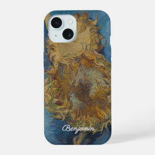 Van Gogh Two Sunflowers Original Art Masterpiece iPhone 15 Case