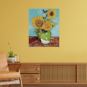 Van Gogh Two Sunflowers Original Art Masterpiece  Poster