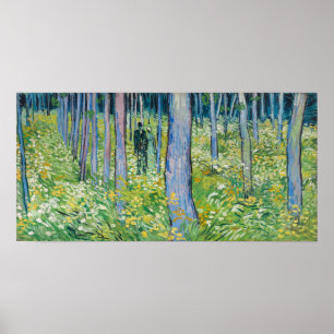 Van Gogh - Undergrowth With Two Figures Poster
