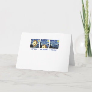Van Gogh Van Goghing Van Gone Paint Painter Artist Card