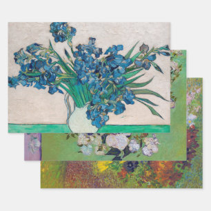 Van Gogh, Vase of Flowers Wrapping Paper Sheet