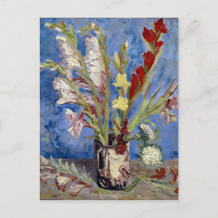 van Gogh Vase of Gladioli and Chinese Asters Postcard