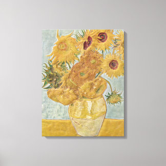Van Gogh - Vase Twelve Sunflowers Canvas Print