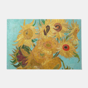 Van Gogh - Vase with 12 Sunflowers Doormat