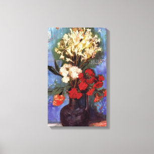 Van Gogh - Vase With Carnations And Other Flowers Canvas Print
