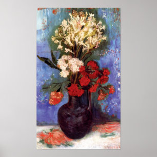 Van Gogh - Vase With Carnations And Other Flowers Poster