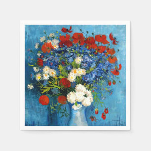 Van Gogh Vase with Cornflowers and Poppies Napkin