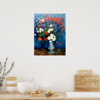 Van Gogh - Vase with Cornflowers and Poppies
