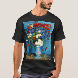 Van Gogh Vase with Cornflowers and Poppies T-Shirt