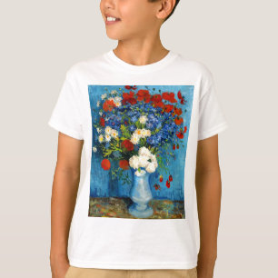 Van Gogh Vase with Cornflowers and Poppies T-Shirt