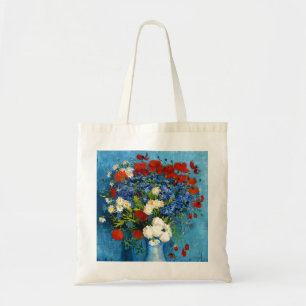 Van Gogh Vase with Cornflowers and Poppies Tote Bag