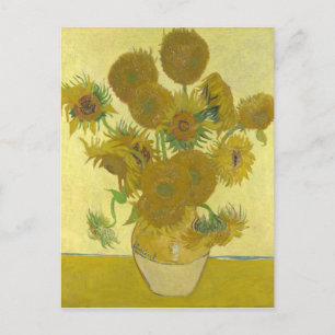 Van Gogh Vase with Fifteen Sunflowers GalleryHD Postcard