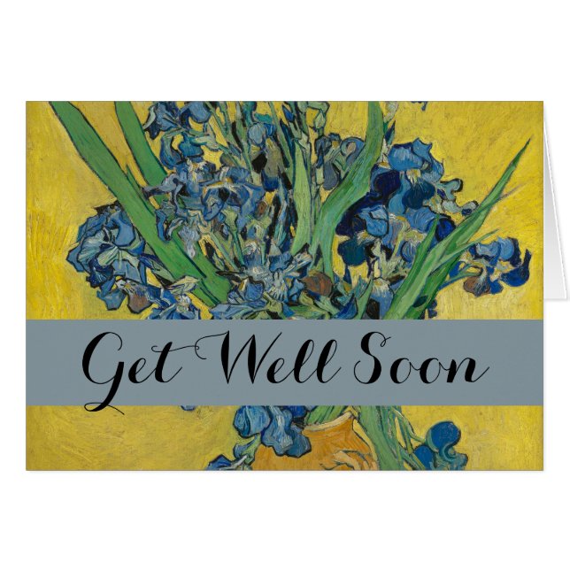 Van Gogh Vase with Irises Classic Impressionism (Front Horizontal)