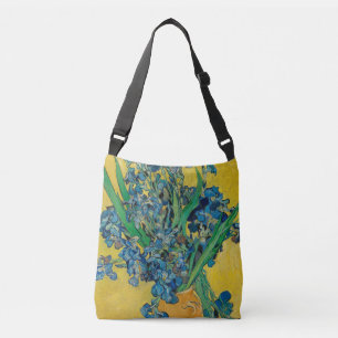 Van Gogh Vase with Irises Classic Impressionism Crossbody Bag