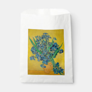 Van Gogh Vase with Irises Classic Impressionism Favour Bags