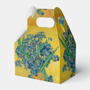 Van Gogh Vase with Irises Classic Impressionism Favour Box