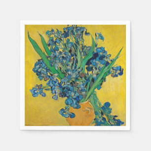 Van Gogh Vase with Irises Classic Impressionism Napkin