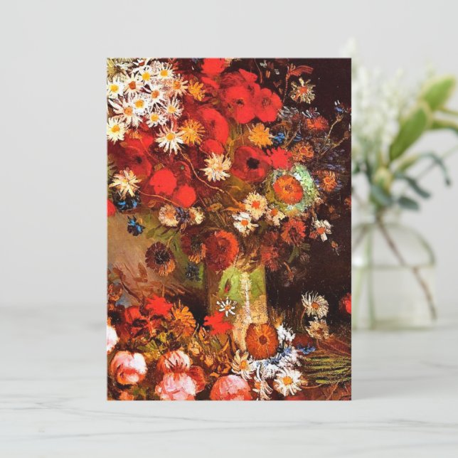 Van Gogh - Vase with Poppies, Cornflowers, Peonies (Standing Front)