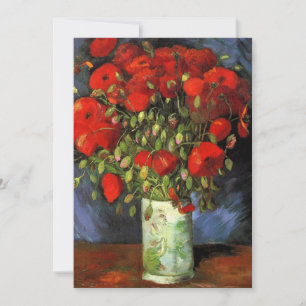 Van Gogh - Vase with Red Poppies Card