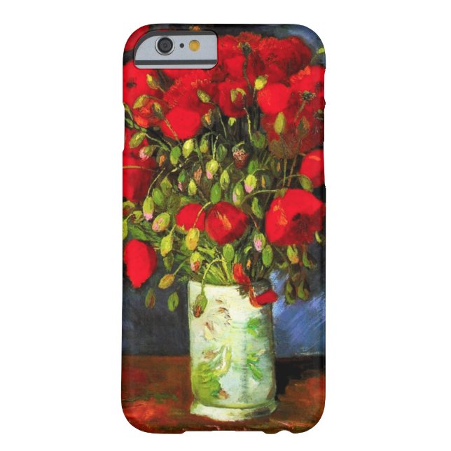 Van Gogh Vase With Red Poppies iPhone 6 case (Back)