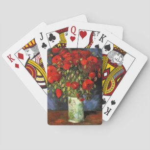Van Gogh - Vase with Red Poppies Playing Cards