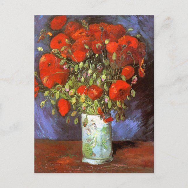 Van Gogh: Vase with Red Poppies Postcard (Front)
