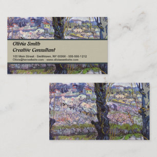 Van Gogh View Arles Flowering Garden Business Card