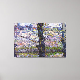 Van Gogh View Arles Flowering Garden Canvas Print