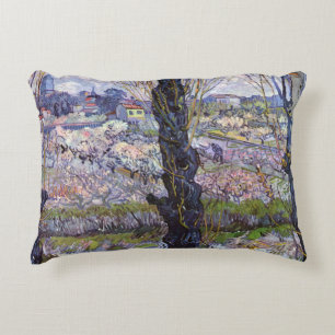 Van Gogh View Arles Flowering Garden Decorative Cushion