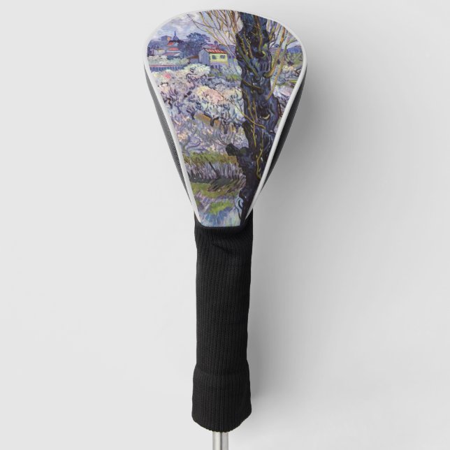 Van Gogh View Arles Flowering Garden Golf Head Cover (Front)