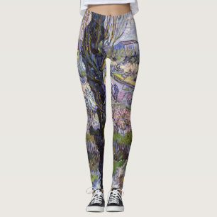 Van Gogh View Arles Flowering Garden Leggings