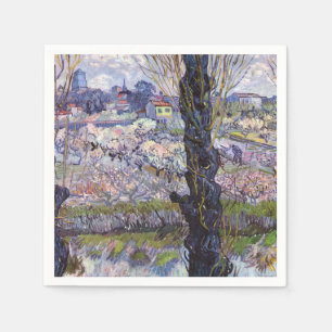 Van Gogh View Arles Flowering Garden Napkin