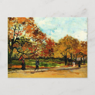 Van Gogh - View of a Park in Paris  Postcard