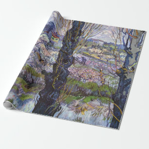Van Gogh View of Arles Flowering Orchards Print: Wrapping Paper