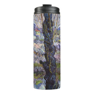 Van Gogh View of Arles Flowering Orchards Thermal Tumbler