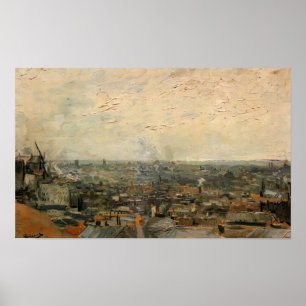 Van Gogh - View of Paris from Montmartre Poster