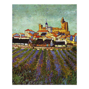 Van Gogh - View of Saintes-Maries Poster