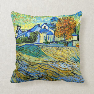 Van Gogh - View of the Church of Saint Paul Cushion