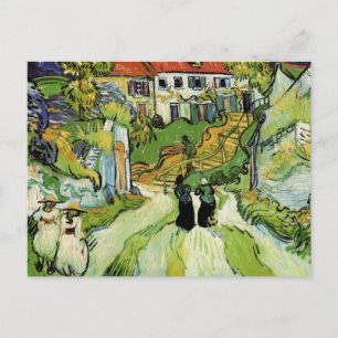 Van Gogh - Village Street and Steps in Auvers Postcard