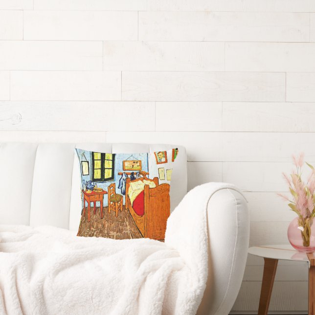 Van Gogh - Vincent's Bedroom, famous painting, Cushion (Couch)