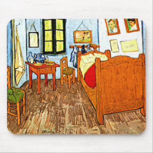 Van Gogh - Vincent's Bedroom, fine art painting Mouse Mat